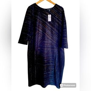 Body con midi dress black gold